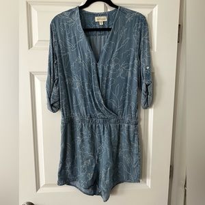 Anthropologie short sleeve romper